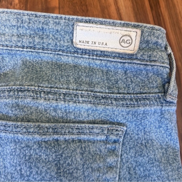 AG + Liberty Art Fabrics Size 28R Blue Denim Stretchy Jeans Adriana Goldschmied - Picture 5 of 5